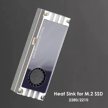 SSD Dissipador de calor do Refrigerador Digital Temp Exibir o Lar, com Turbo Ventilador Define M2 de Computador, componentes de Segurança para NVMe M. 2 SSD