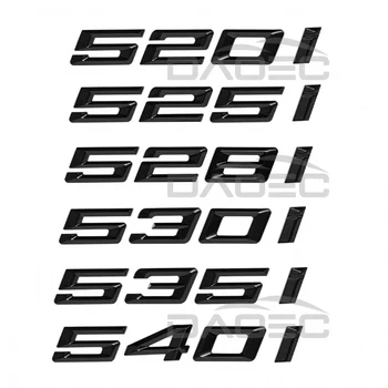 Carro ABS Tronco Letras Logotipo Emblema Emblema Adesivo Para BMW Série 5 520i 525i 528i 530i 535i E39 540i E60 E61 F07 F10 F11 G30 G31