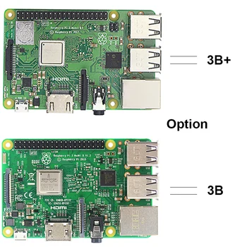 Raspberry Pi 3 Modelo B-quadro Plus 1.4 GHz 64-bit processador Quad-core ARM Cortex-A53 CPU com WiFi&Bluetooth Raspberry Pi 3 Modelo B / 3B+