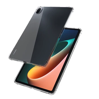 Para Xiaomi MiPad Mi Pad 5 Pro 11 2021 Tablet de TPU Case à prova de Choque capa de Silicone Flexível, Transparente Clara Tampa Traseira
