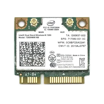 para a tecnologia Intel Wireless-N 7260 7260HMW NB Mini PCI-E 802.11 b/g/n 300M da Placa Wifi para HP EliteBook 820 840 850 AJUSTE 400PO 600PO 800EO