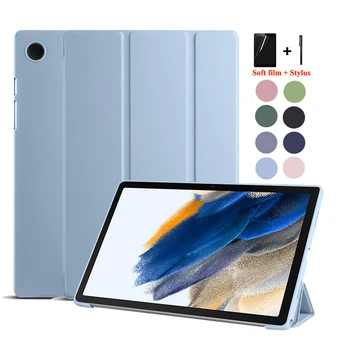 Case para Samsung Galaxy Tab A8 2021 10 5 Tablet Caso Magnética de Dobramento Stand TPU Macio de Volta para Samsung A8 SM X200 Tampa da caixa do Filme