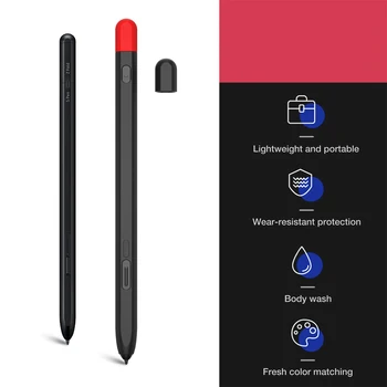 Para Samsung Tab a S Pen Caneta Capa antiderrapante Proteção Anti-arranhão Macia Luva de Silicone Multi-cor de Caneta Capa