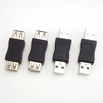 USB 2.0 Tipo Uma Fêmea para Fêmea Acoplador Adaptador Conector USB macho para Macho Cabo Extensor Permutador de Converter para PC Portátil L19