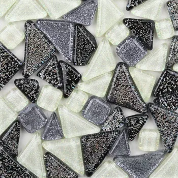 50G/Saco de Glitter Cristal Livre de Pedra, Mosaico Irregular DIY Criativa Artesanal de Inverno Filho Materiais de Treinamento