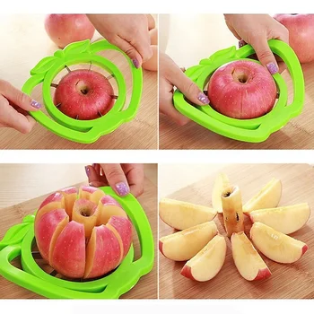 2019new auxiliar de cozinha apple faca de fruta pêra divisor de ferramenta de alça confortável para a cozinha apple descascador de frutas e legumes de faca