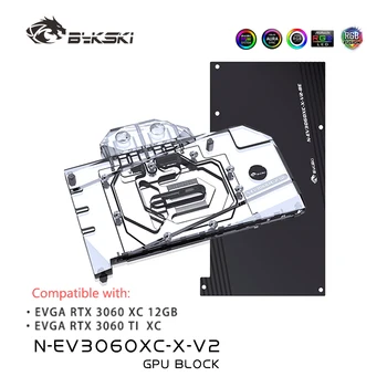 Bykski GPU de bloqueio de Água para o Público EVGA RTX 3060 XC 12 GB Placa Gráfica Resfriado/com Backplane Radiador Coolling,N-EV3060XC-X-V2