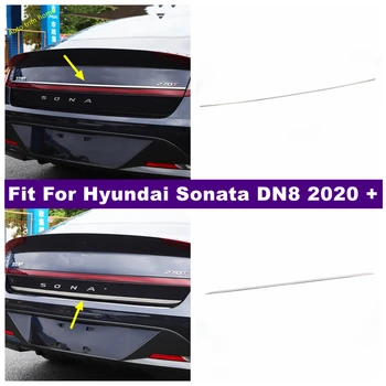 Acessórios do carro de Moldagem Traseira Porta Tira o Acento de Enfeite Estilo de Trás do Tronco Porta traseira Tampa Para Hyundai Sonata DN8 2020 - 2022
