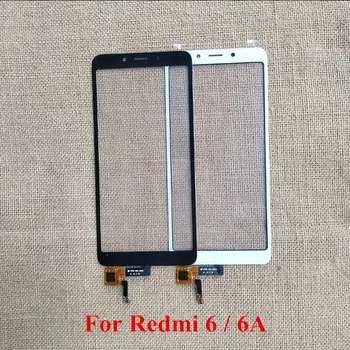 A Tela de toque Para Xiaomi Redmi 6 6A Touchscreen Digitador do Painel Frontal de Vidro da Lente de Substituição do Sensor