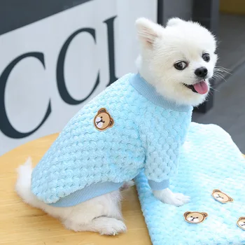 Moda de Cão-Roupas para Mediurm Cães Super Macia Pelúcia Blusas filhote de Cachorro Bonito Animal Pequeno Gato Roupas de Produtos para animais de Estimação Dropshipping