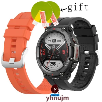 Pulseira de Silicone para Xiaomi Huami Amazfit T-REX 2 Smart watch Substituível acessórios faixa de relógio para Amazfit Trex2 Pulseira Correa