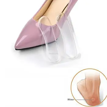 1 Par de silicone calcanhar protetores de sapatos de mulher Macio Inserir Calcanhar, Forro Apertos de Salto Alto Conforto Almofadas de Cuidados com os Pés Acessórios