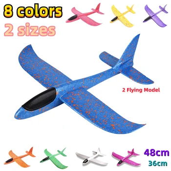 EPP Espuma Jogando Voando de Avião Aeronave Mão Lançamento Livre de Voar de Avião Lançar Mão de Avião Quebra-cabeça do Modelo de Brinquedos para as Crianças 36cm48CM