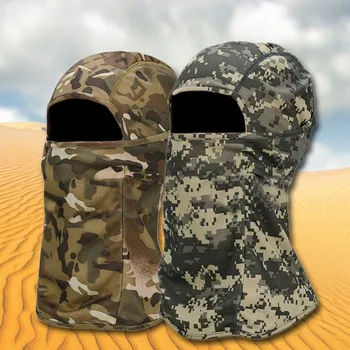 Camuflagem tático arnês exterior protetor solar anti-areia de camuflagem quente andar de máscara de equipamentos táticos