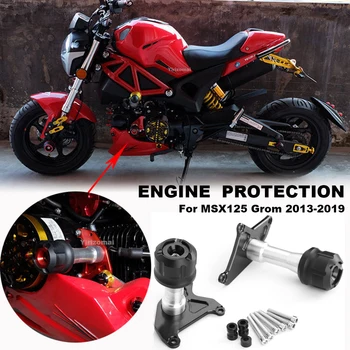 Acessórios da motocicleta Motor de Cobertura Crash Pad Quadro Slider Protetor Honda Grom MSX125 MSX 125 2013-2015 2016 2017 2018 2019