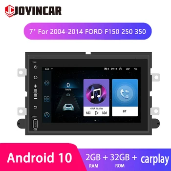 2 din Android De 10 de auto-Rádios de Áudio Estéreo, GPS, Leitor Multimídia Ford F150 250 350 7