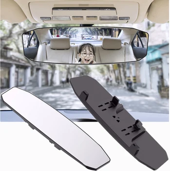 2 Tamanho Grande exibição Universal de Carro de Espelho Interior Espelhos retrovisores Automático do Espelho retrovisor Anti-reflexo espelho Curvo Auto Acessórios
