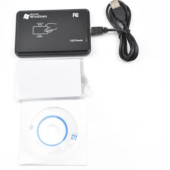 1pcs/Monte RFID, NFC, Leitor e Gravador De 13,56 Mhz ISO14443A Ultraleve +5pcs de 13,56 Mhz Cartão NFC +Cabo USB+SDK