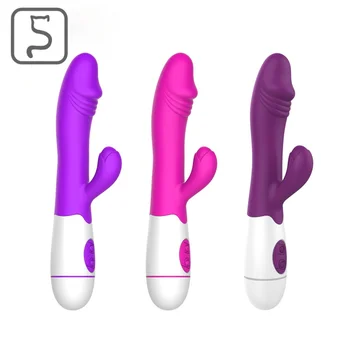 USB Vibrador 30 Velocidade do Ponto de G AV Vibração de Silicone Impermeável Erótico Brinquedo do Sexo Para as mulheres, a Masturbação Produtos para Adultos