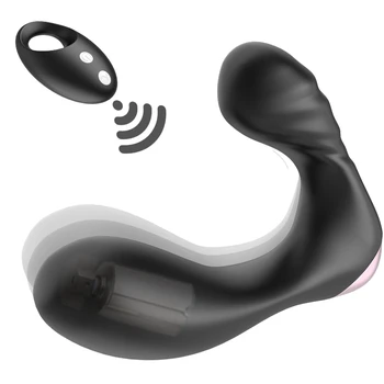 Controle remoto Plug Anal brinquedos sexuais para Homens e Mulheres. Masculino Prostata Massageador de Carga USB Plug anal Gay Próstata Vibradores Ânus