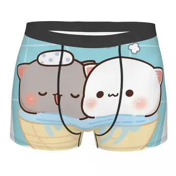 Goma Mochi Banho de Pêssego Gato Cuecas Breathbale Calcinha de Homens de Cueca Sexy Shorts Boxer Briefs