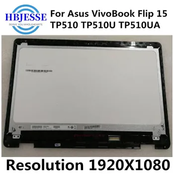 Para Asus VivoBook Flip 15 TP510 TP510U TP510UA FHD (1920x1080) Display LCD de Tela de Toque do Painel de Vidro Montagem