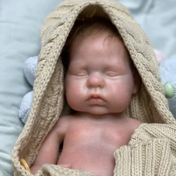 Silicone sólido Boneca Menina de 18 polegadas Macio Recém-nascido Bebe Reborn de Corpo Inteiro do Bebê Menina Macia Recém-nascido De Corpo Inteiro