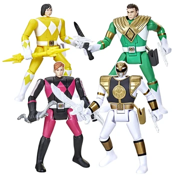 Novo Originele Hasbro 7 Polegadas Power Rangers Verde Guerreiro Kimberley Branco Guerreiro Amarelo Guerreiro Colecionáveis Figura De Ação Do Modelo