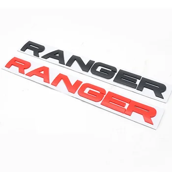 Para a Ford Ranger t6 t7 Grelha Superior Logotipo da Letra Grade RANGER 3D Emblema Original Tamanho ABS Adesivo Com Cola de Cromo Estilo t
