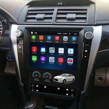 Android Autoradio Multimédios Do Carro Estéreo Gps De Navegação De Dvd De Áudio De Rádio Nav Unidade De Cabeça Para Toyota Camry 2012-2015 Tesla Tela