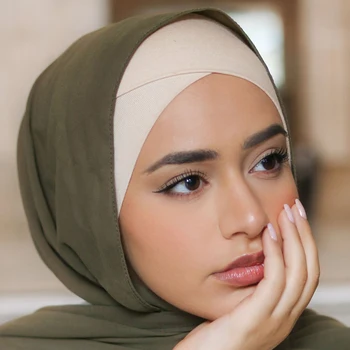 Mulheres de Algodão Sob Lenço Cap turbante femme musulman Pronto para usar o hijab cap fêmea lenço bonnet muçulmano interior hijabs