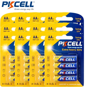 48Pcs/monte PKCELL1.5V R6P pilhas AA Bateria Bateria Seca Super Pesada Bateria