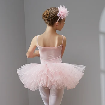 Ballet Vestido para as Meninas, sem Mangas Ballet de Roupa,crianças de Ballet Collant, Dance Dress,Vestido Tutu, Crianças de Dança Saias com Tule