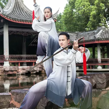 Novo Artes Marciais Uniforme Chinês Tradicional Tai Chi Uniforme Unissex Wing Chun Terno De Kung Fu Wushu Exercício De Treinamento De Roupa