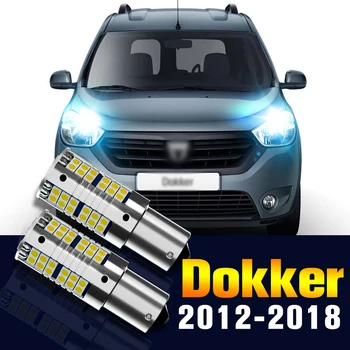 2pcs LED DRL Diurnas Luz da Lâmpada do Bulbo Para o Dacia Dokker 2012-2018 2013 2014 2015 2016 2017 Acessórios