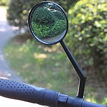 Traseira Da Bicicleta, Ler Espelho Convexo De Ciclismo Ampla Gama De Visada Refletor Ângulo De Bicicleta Ajustável Esquerda Para A Direita Espelhos De Acessórios De Moto