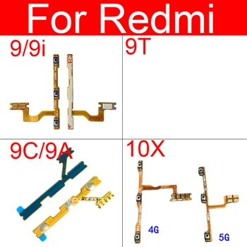 O Volume e a Potência Lado do Botão Chave do cabo do Cabo flexível Para o Xiaomi Redmi 9 9A 9C 9i 9T 10 Para Redmi 10X 4G 5G Fita Flex Peças de Reposição