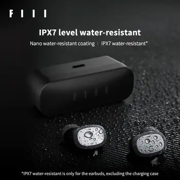 FIIL T1 Lite Esportes IPX7 Impermeável Fones de ouvido sem Fio Bluetooth 5.2 TWS Fones de ouvido 32H Bateria de Longa duração e de Baixa Latência Fones de ouvido