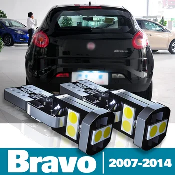 2pcs DIODO emissor de Luz da Placa de Licença Para Fiat Bravo 2 Acessórios 2007 2008 2009 2010 2011 2012 2013 2014