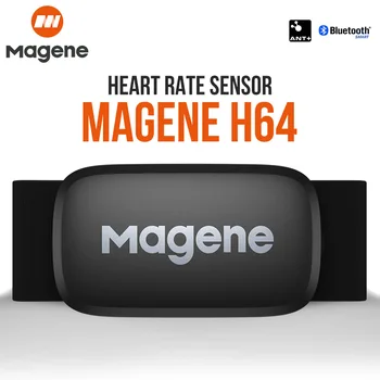 Magene H64 Monitor de frequência Cardíaca Motor Bluetooth FORMIGA Sensor Com Cinta de Peito Computador de Bicicleta Wahoo Garmin BT Sports