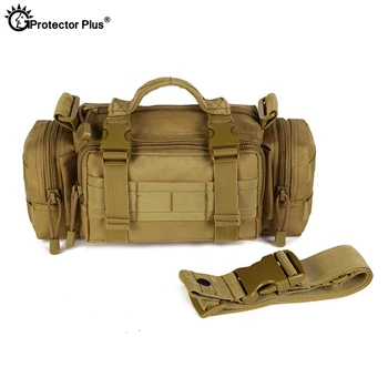 PROTECTOR PLUS Tático Messenger Bag 3 usa Esportes ao ar livre Militar Cintura Sacola Viagem Bolsa de Caminhada Sacos de Ombro Impermeável