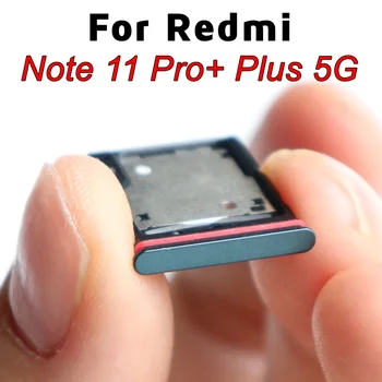 Para Xiaomi Redmi Nota 11 Pro Plus 5G Cartão SIM Bandejas SIM Slot para Cartão Micro SD Suporte da Bandeja de Soquete Adaptador de Substituição Preto Verde