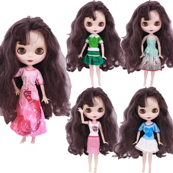 BJD boneca Blyth Várias Cores de Vestido Diário Casual Acessórios Para Blyth Roupas BJD 30 Cm de 1/6 Boneca Barbiees Originales