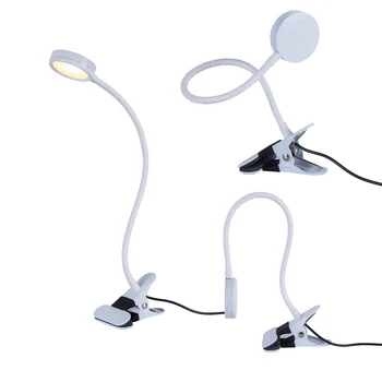 Ajustável Flexível Noite a Luz do Livro de Olho Proteger Grampo Grampo de Mesa de Luz de Dimmable-Lâmpada para leitura USB lâmpada de mesa