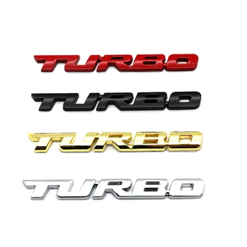 Carro novo Estilo de Carro Turbo Boost Carregamento de Impulsionar 3D Metal Cromado Liga de Zinco 3D Emblema Emblema Adesivo Decalque de Acessórios Auto