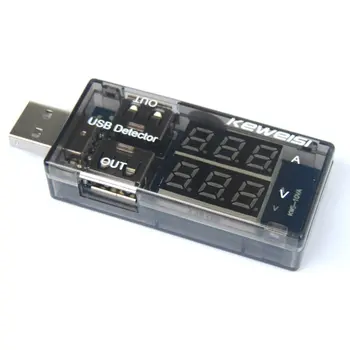 KWS-10VA Dual USB Tensão de Corrente de Carga Detector de Testador de Bateria Voltímetro Resistente Amperímetro Testador Carregador