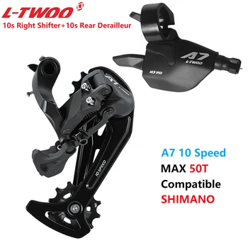 LTWOO A7 1x10 Velocidade do Disparador de Marchas na Alavanca+GV Desviador Traseiro para MTB Bicicleta 10V Interruptor de Bicicleta Grupo Compatível com SHIMANO