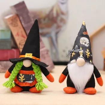 O Halloween sem Rosto Gnome Boneca Pingente de Pé Horror Boneca de Halloween Decorações para a Casa Feliz dia das bruxas Ornamentos Dom Crianças