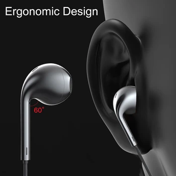 Intra-auriculares com Cancelamento de Ruído Fones de ouvido Fone de ouvido Estéreo Fio-controlado Com Trigo de Ajuste Para a Apple, Android Telefone Universal fones de ouvido