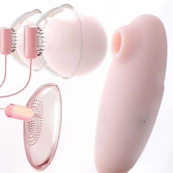 4 em 1 Vagina Buceta Bomba Estimulador de Clitóris uma Massagem no Peito Mamilo Otário Bullet Vibrador Brinquedos Sexuais Para as Mulheres
